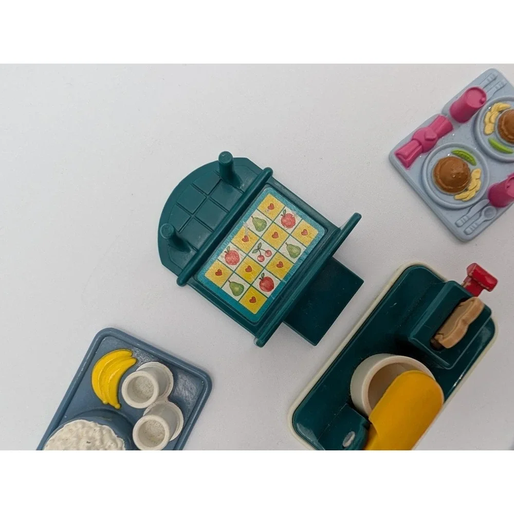 Fisher Price and Playskool Dollhouse Accessories Trays Phone Mixer Book Suitcase